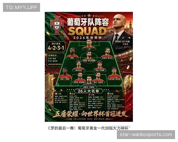 葡萄牙2026世界杯阵容分析 C罗领衔黄金一代能否圆梦美加墨